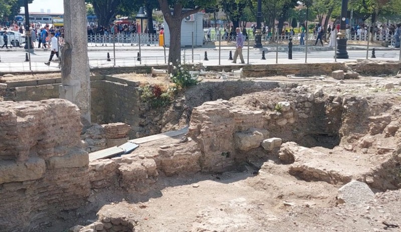 Fatih'teki arkeolojik kazılarda hem Osmanlı hem de Bizans dönemine ait bir mahalle bulundu