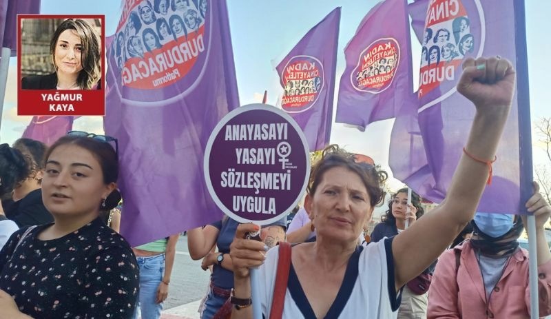 Kadınlar Danıştay kararını protesto etti: İstanbul Sözleşmesi'nden vazgeçmeyeceğiz, kararı tanımıyoruz