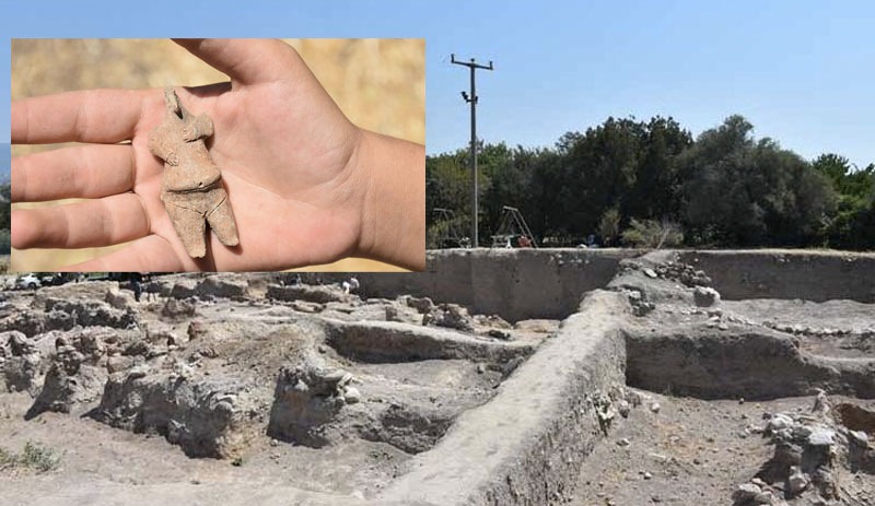 Ulucak Höyüğü'nde 'kadın figürlü' heykel bulundu: Tam 7 bin 800 yıllık