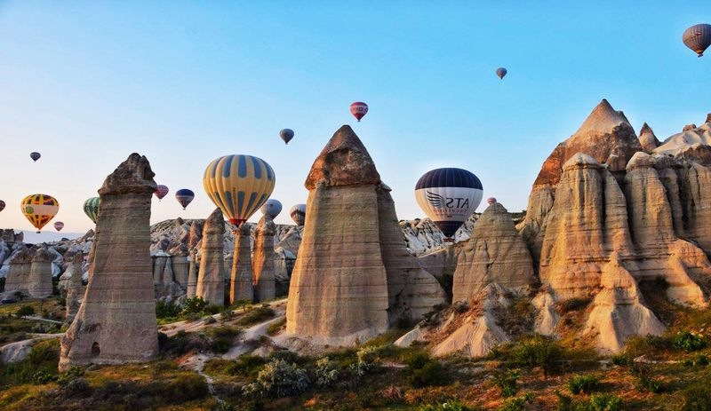 Kapadokya'da sis nedeniyle balon turu yapılamadı