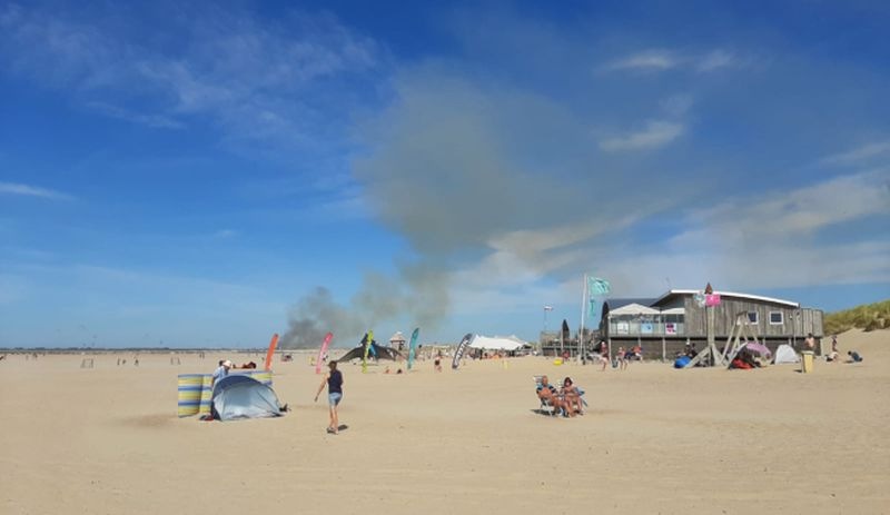 Hollanda'nın güneyindeki orman yangını nedeniyle tatilciler tahliye edildi