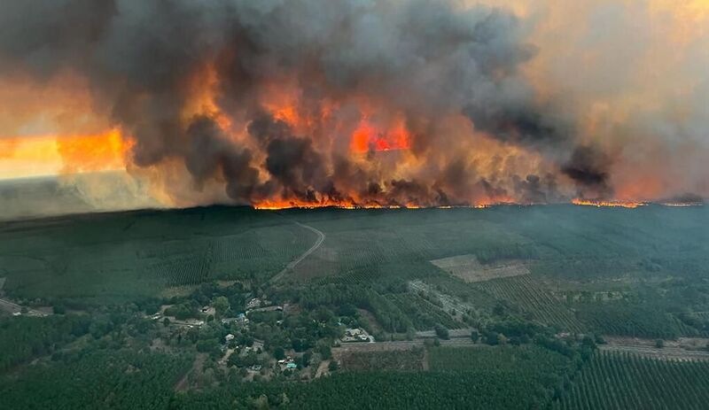 Fransa'da orman yangınları: Yaklaşık 7 bin hektar alan kül oldu
