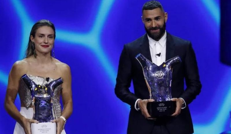 Yılın futbolcuları Benzema ve Putellas oldu; ödülleri İstanbul'da verildi