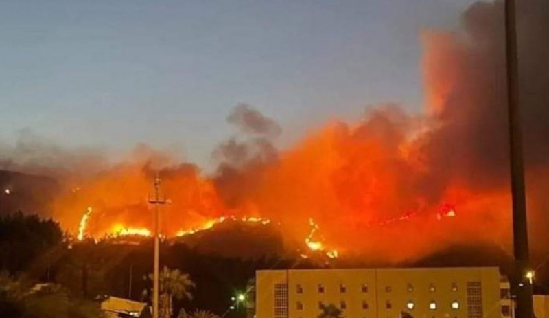 Marmaris yangını büyüyor: Askeri lojman boşaltıldı