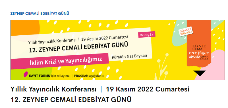 Günışığı Yayınları, Yıllık Yayıncılık Konferansı  |  19 Kasım 2022 Cumartesi Günü Yapılacak