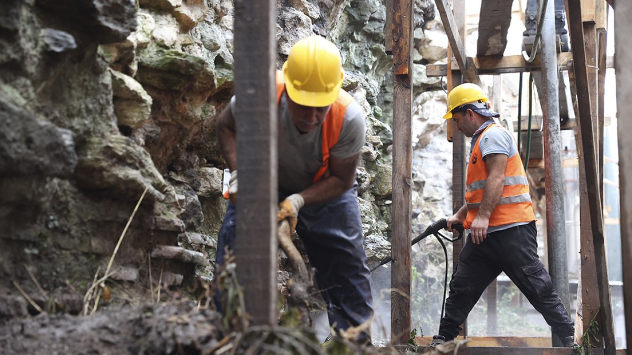 Fatih'teki 1600 yıllık açık hava Bizans sarnıcı restore ediliyor