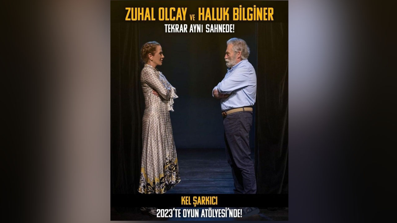 Zuhal Olcay ve Haluk Bilginer yıllar sonra aynı sahnede: ‘Kel Şarkıcı’