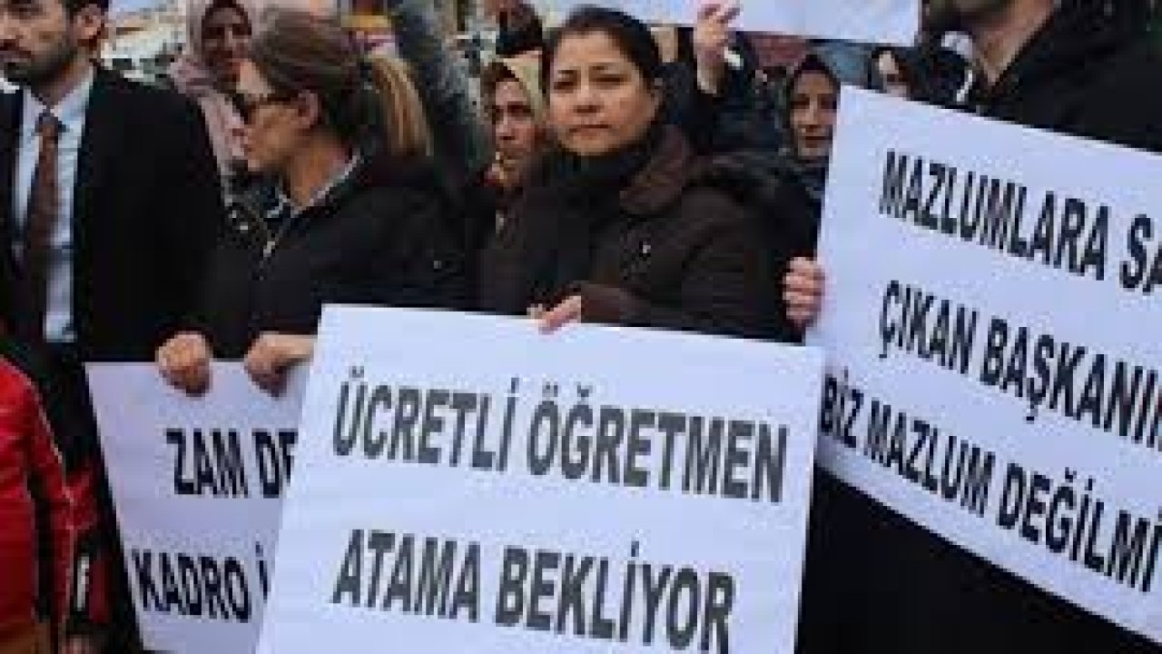 Ücretli öğretmenler: Asgari ücretin altında maaş ile geçinmeye çalışıyoruz