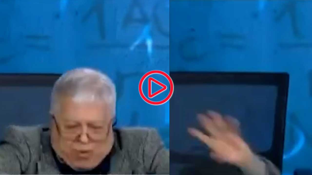 Canlı yayında sandalyeden kayan Prof. Dr. Tekeli: Hop düştüm