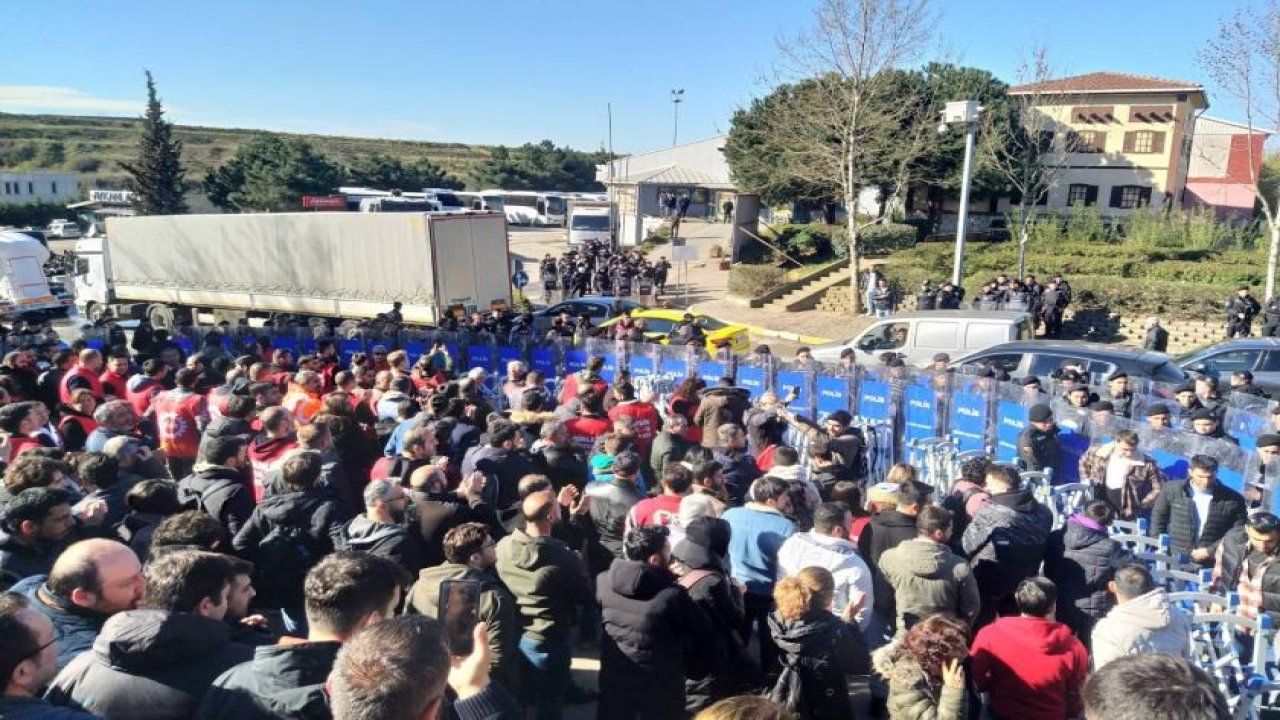 Ankara’ya yürümek isteyen Mata işçilerine polis müdahalesi