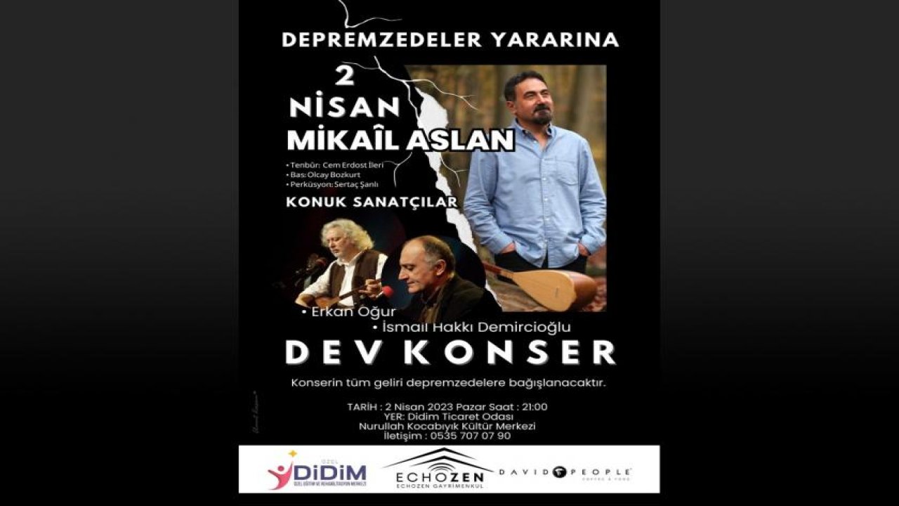 Sanatçı Mikail Aslan depremzedeler için sahne alacak