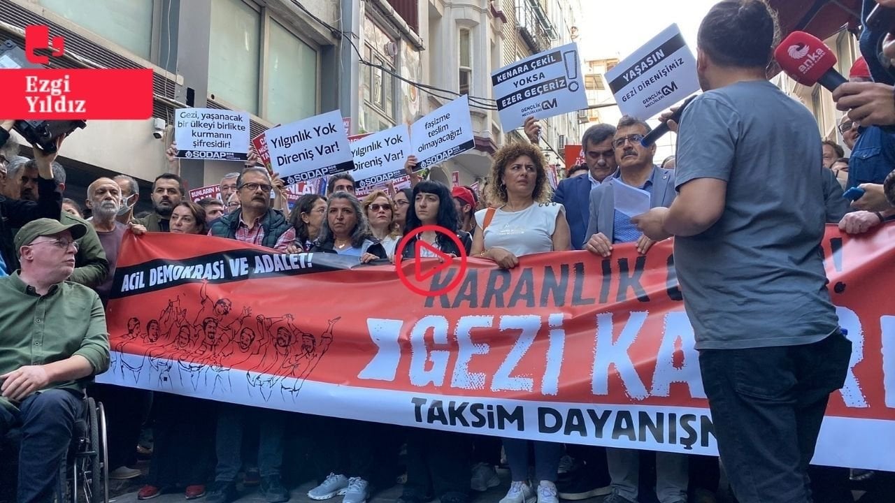 10'uncu yıl dönümünde Taksim'de Gezi Direnişi anması