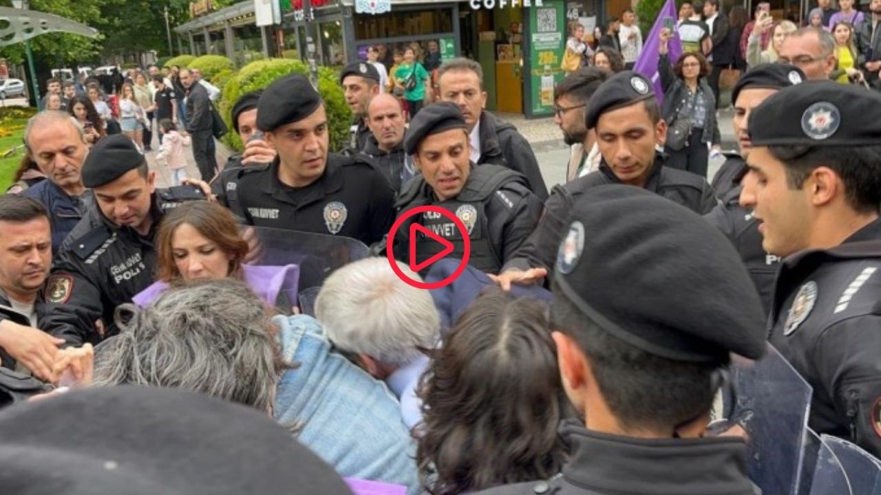 Eskişehir'de 'okullarda imam' uygulamasına karşı eyleme polis müdahalesi