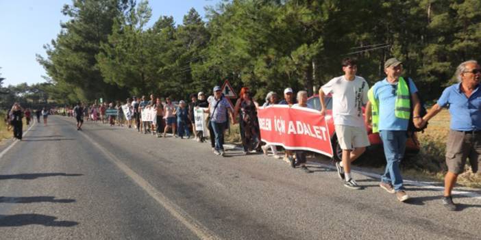 Akbelen'de kesime karşı insan zinciri