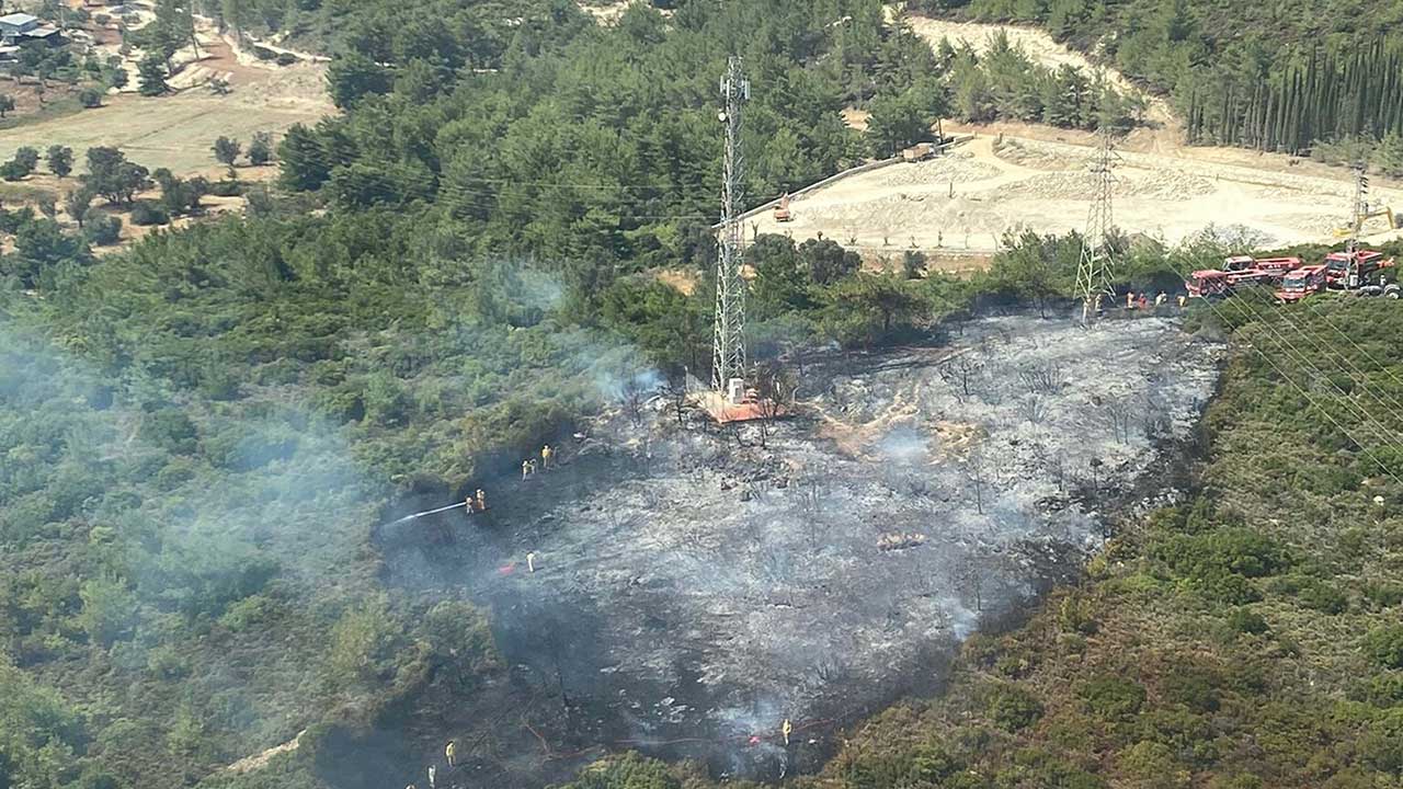 İzmir Urla'daki orman yangını kontrol altına alındı