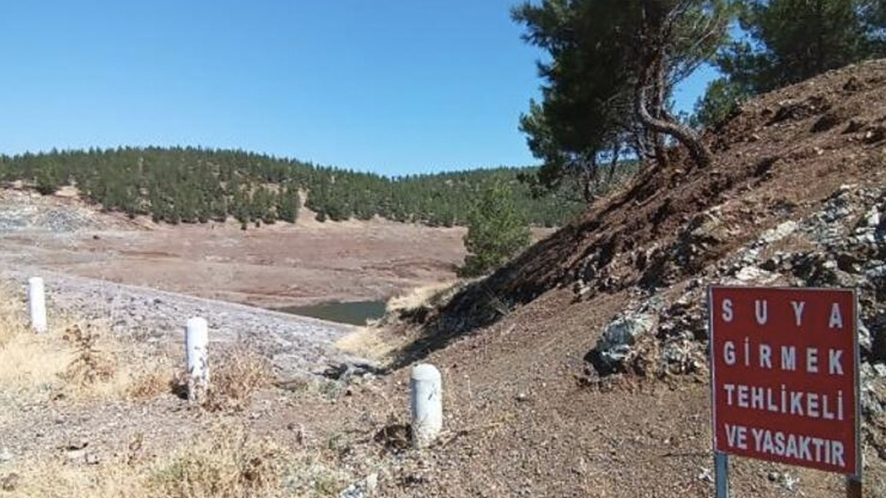 Antep’teki göletlerde su seviyesi yüzde 5'e düştü