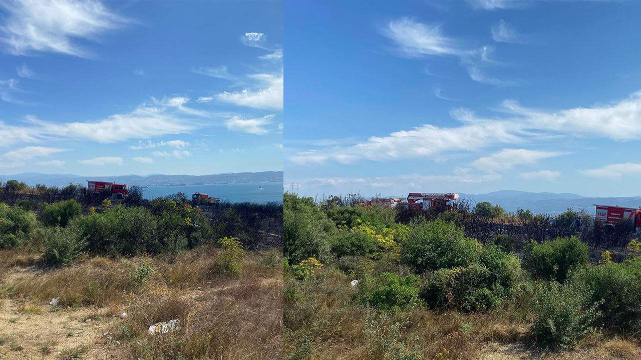 Kocaeli’nde makilik alanda yangın