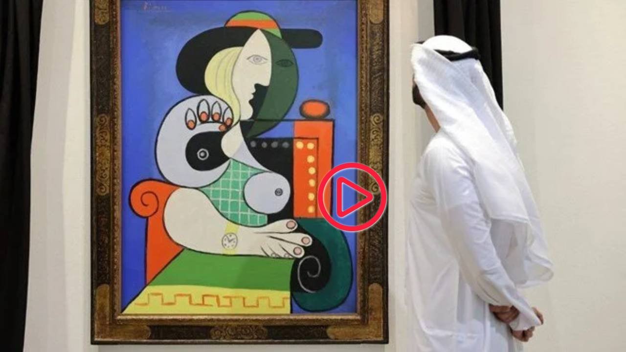 Pablo Picasso'nun ünlü eseri 'Femme à la montre' Dubai'de sergileniyor
