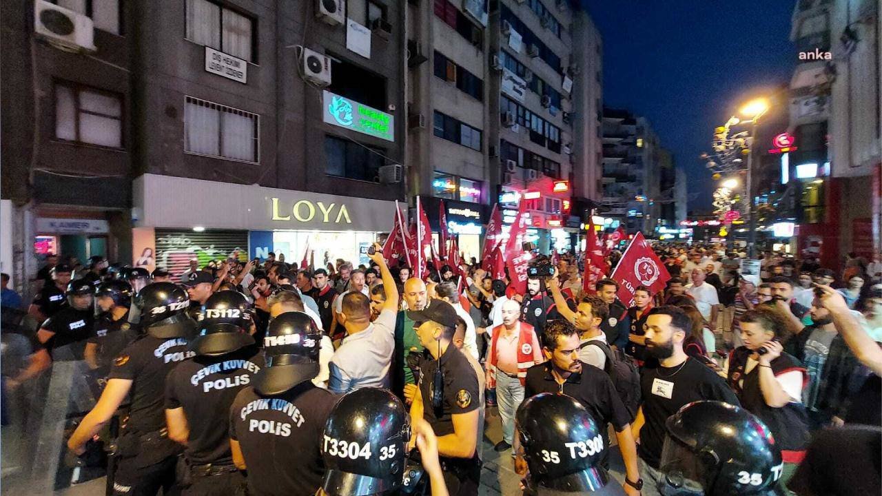 TİP'in Gezi Davası protestosuna polis müdahalesi