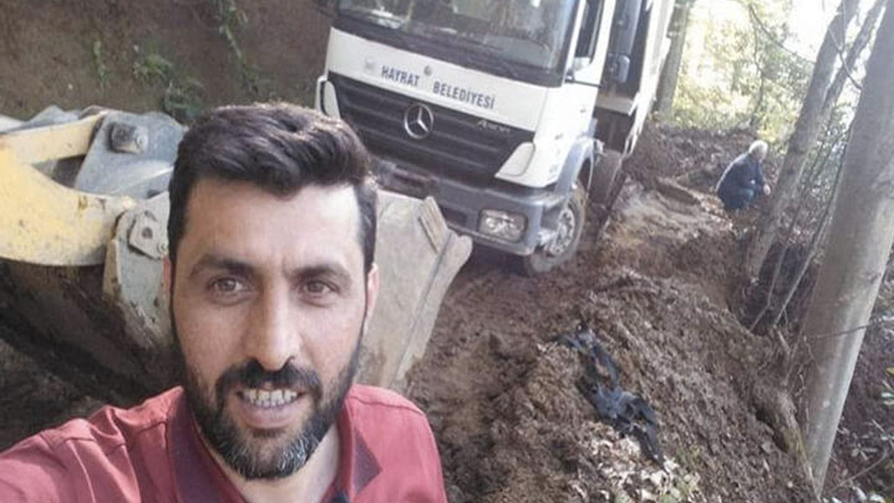 Heyelan temizleme çalışması sırasında kamyon devrildi: Şoför öldü