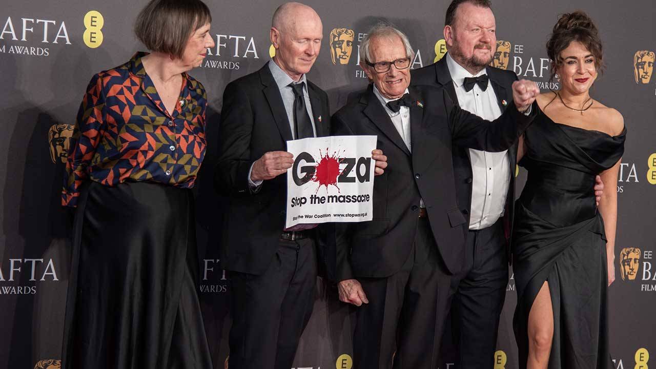 İşçi sınıfının yönetmeni Ken Laoch'tan BAFTA'da Gazze mesajı: Katliamı Durdurun