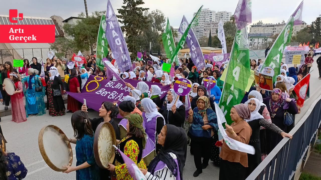 Adana' da kadınlar barış ve eşitlik için eylemdeydi