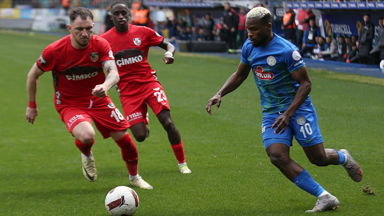 Çaykur Rizespor, Gaziantep FK'yı 3 golle geçti