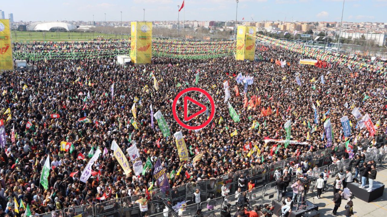 Meral Danış Beştaş, İstanbul Newroz'unun havadan görüntüsünü paylaştı