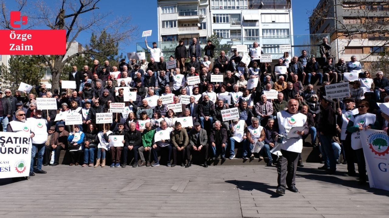 Emekliler Eskişehir'de eylem yaptı: 'Karnımızı doyuramıyoruz, yatağa aç giriyoruz'