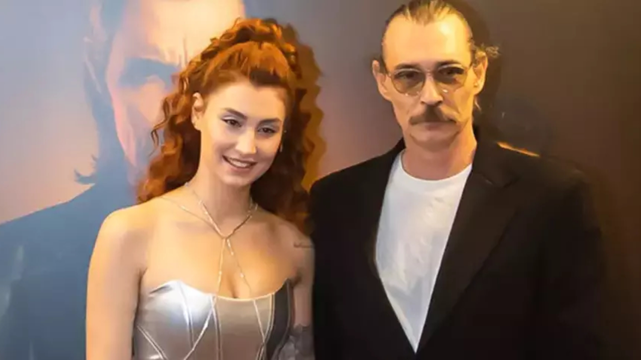 Erdal Beşikçioğlu, kızıyla film galasına katıldı