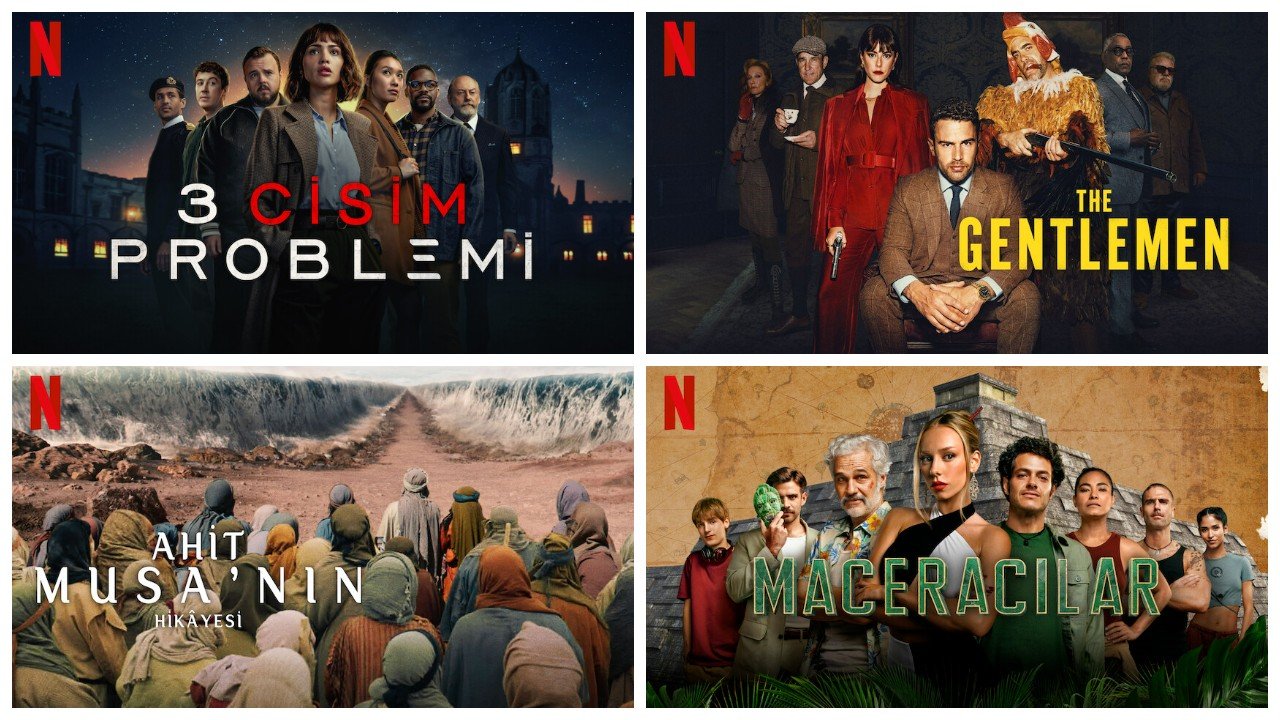Netflix Türkiye'de geçen hafta en çok izlenen diziler: 'Üç Cisim Problemi' zirvede