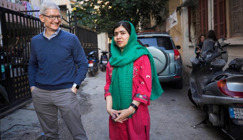 Apple kız çocukları için Malala'yla çalışacak