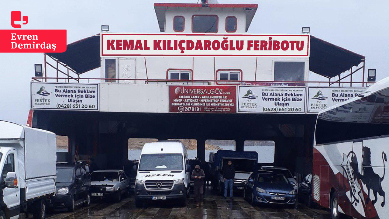 Dersim'de Kılıçdaroğlu tartışması: AKP'li Pertek Belediye Başkanı 'Kılıçdaroğlu feribotu'nun ismini değiştirdi