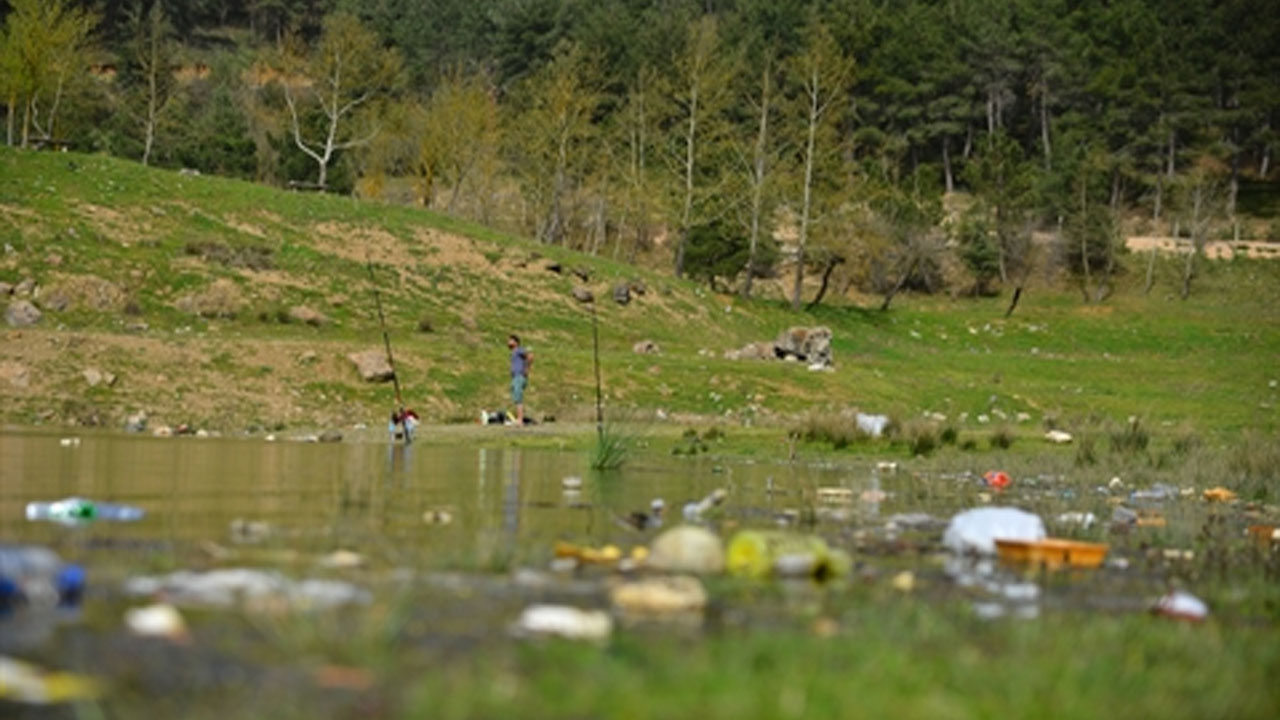 Demirtaş Barajı’nın kıyısı, piknikçilerin bıraktığı atıklarla çöplüğe döndü: Hayvanlar atıklardan zehirleniyor