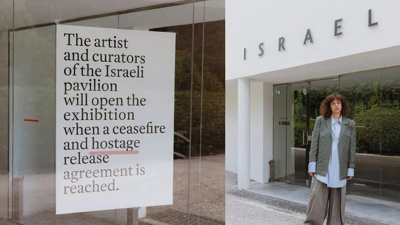 İsrailli sanatçı, ateşkes olana ve rehineler bırakılana dek Venedik Bienali'ndeki pavyonunu açmayacak
