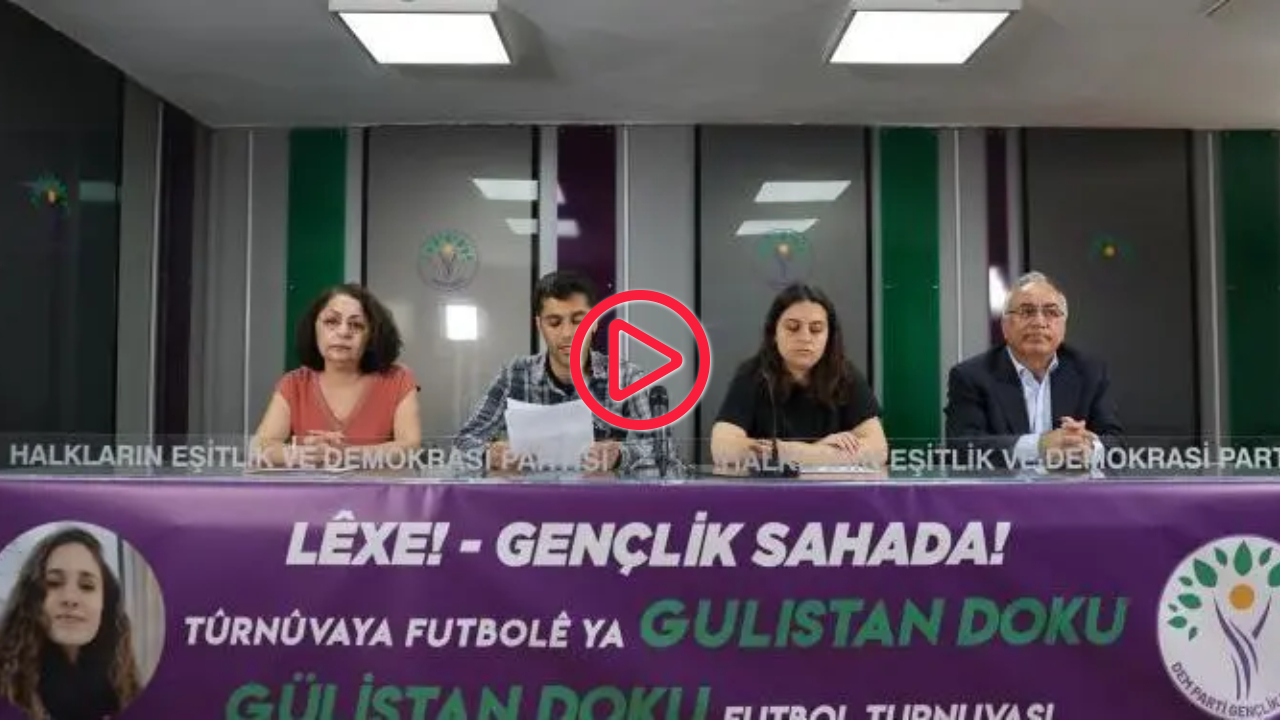 DEM Parti Gençlik Meclisi 'savaş politikalarına karşı' Gülistan Doku futbol turnuvası düzenliyor
