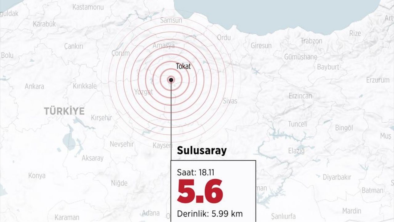 Dün gece de sallanmıştı: Tokat'ta 5.6 büyüklüğünde deprem