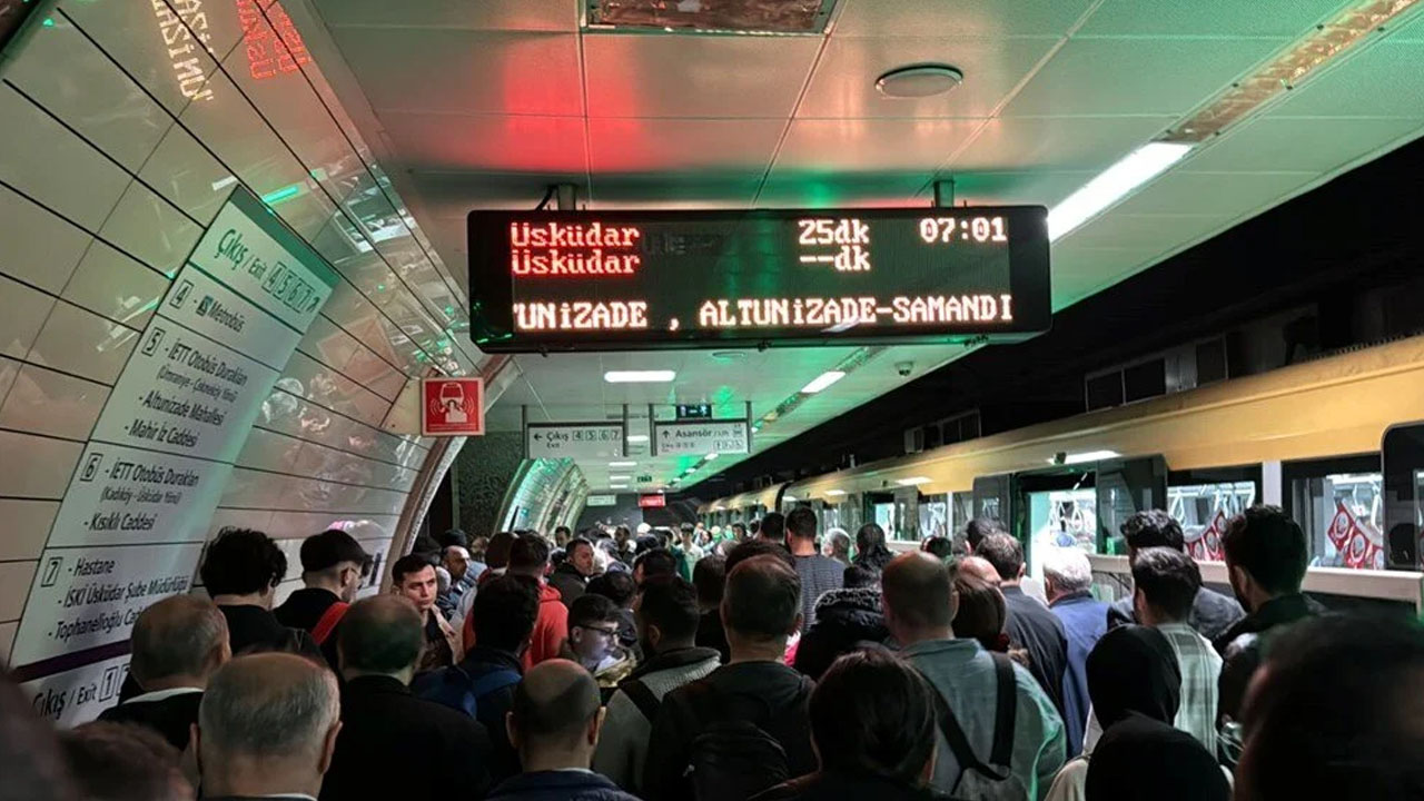 Üsküdar-Samandıra Metro Hattı'ndaki sorun iki gündür giderilemedi
