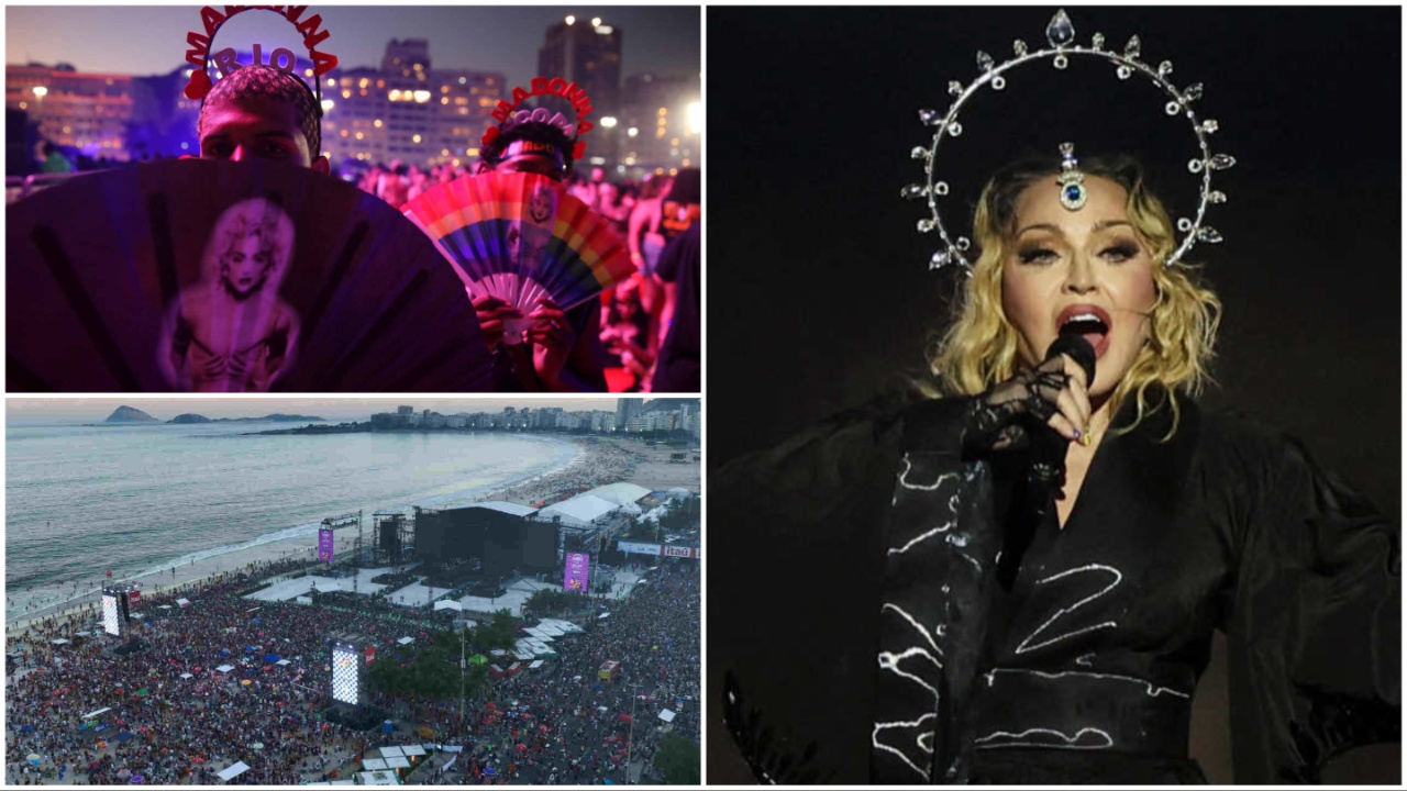 Brezilya'da 'Madonna karnavalı': Copacabana'daki bedava konseri 1.6 milyon kişi izledi