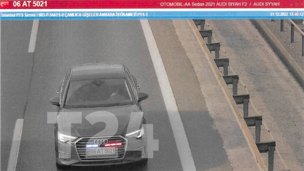 Sinan Ateş cinayetinde tetikçinin kaçırıldığı çakarlı aracın görüntüsü ortaya çıktı