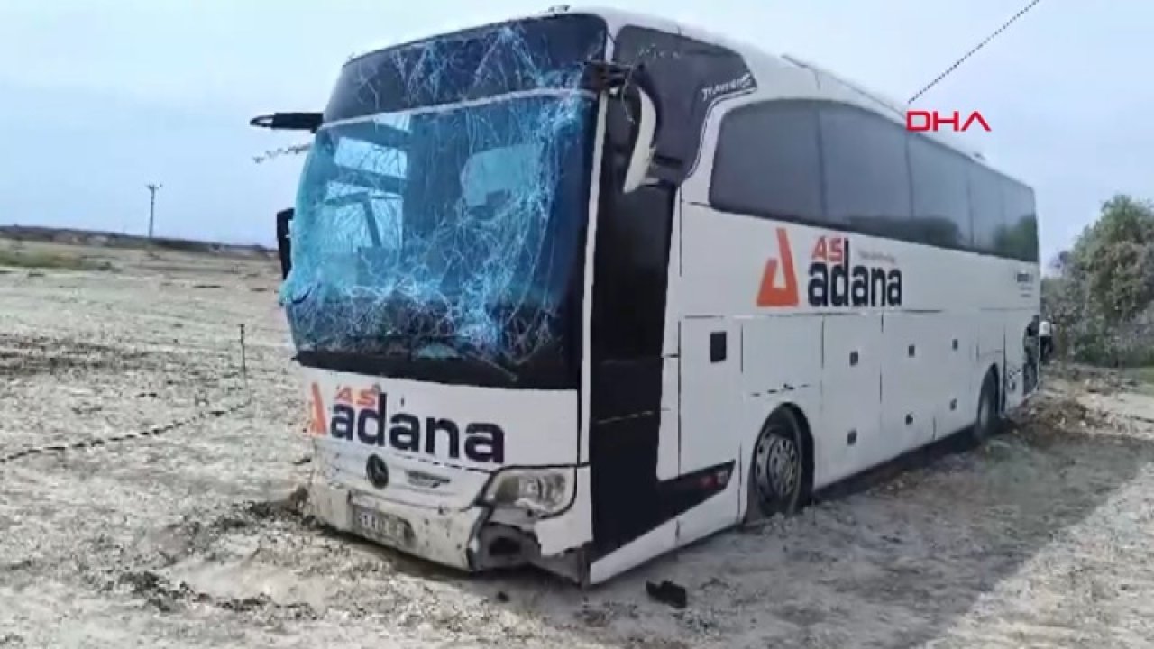 Niğde'de şehirlerarası yolcu otobüsü şarampole uçtu: Dört yaralı