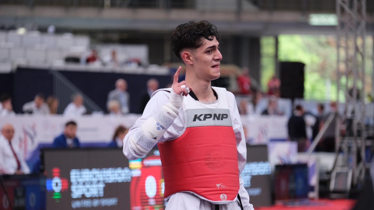 Taekwondocu Furkan Ubeyde Çamoğlu, Avrupa şampiyonu oldu