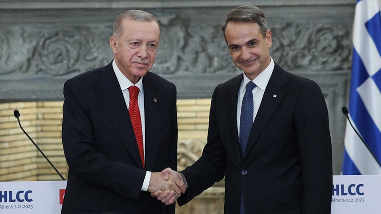 İkili görüşme öncesi Erdoğan ve Miçotakis'ten 'barış' mesajları: Önyargılarla bezeli duvarları yıkmak elimizde