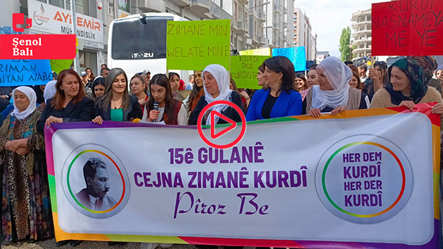 Van'da yasağa rağmen Kürt Dil Bayramı yürüyüşü: 'Kürtçe Kürtlerin onuru, varlık nedenidir'