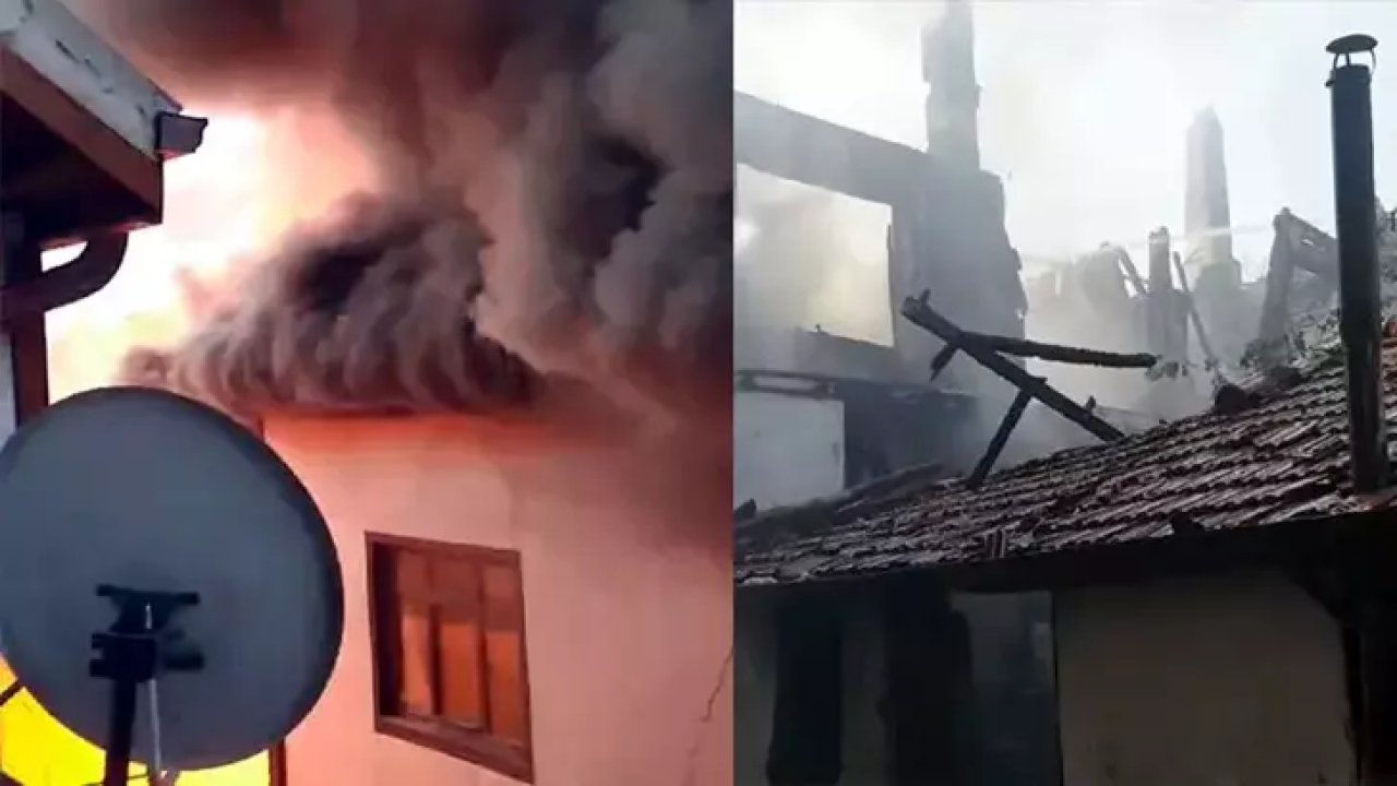 Dört eski Ankara evi yangında kullanılamaz hale geldi