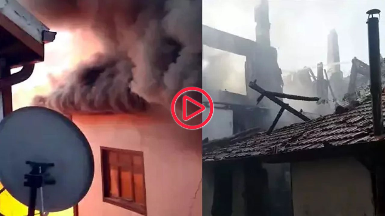 Dört eski Ankara evi yangında kullanılamaz hale geldi