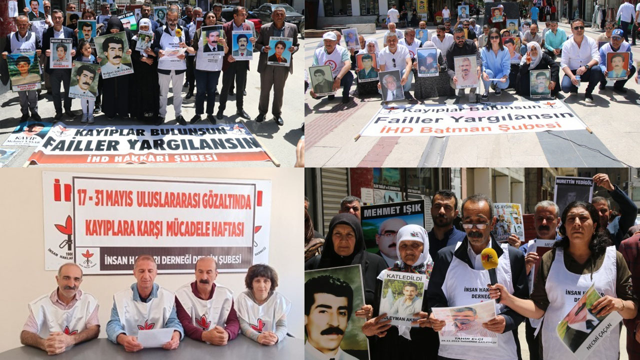 Kayıp yakınlarından birçok kentte eylem: Failleri yargılayın