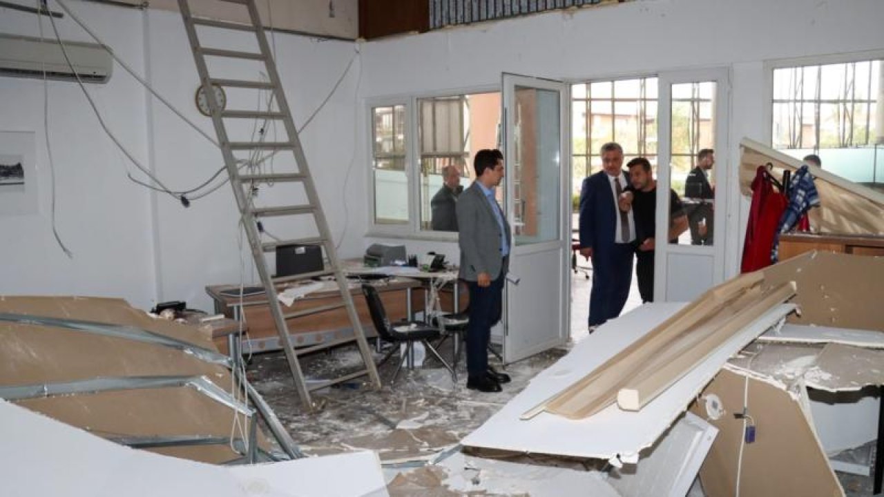 Yalova'da nikah dairesinin tavanı çöktü: Dört yaralı