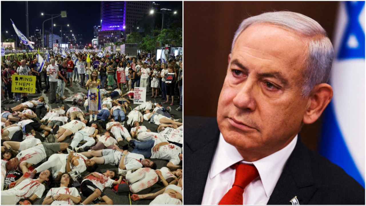 Netanyahu köşeye sıkışıyor: On binler ateşkes istedi, iki bakandan  'hükümeti devirme' tehdit geldi
