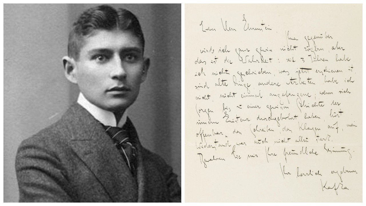 Kafka'nın yazarlık bunalımlarını anlattığı mektup, internette açık artırmaya çıkıyor